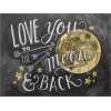Love You Moon Diamond Painting
