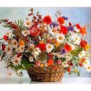 Colorful Flowers And Flower Basket Diamond Painting