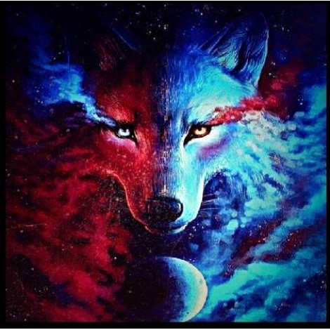 Wolf Special Colors Diamond Painting