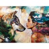 Wolf And Girl Diamond Painting
