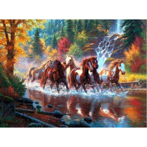 Horses Run Free Diamond Painting