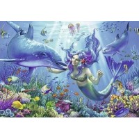 Mermaid And Dolphin Diamo...