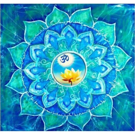 Mandala Blue Diamond Painting