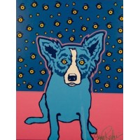 Blue Dog Diamond Painting